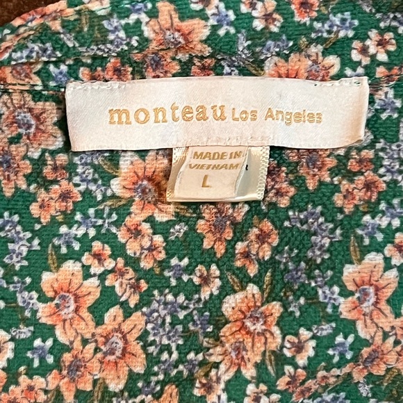 Floral Monteau Dress Size L - Picture 3 of 3